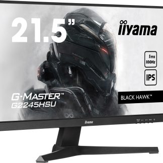 iiyama G-MASTER G2245HSU-B2  22 inch IPS Gaming Monitor, Full HD, 1ms, HDMI, DisplayPort, USB Hub, Freesync, 100Hz, Speakers, Black, Internal PSU, VESA