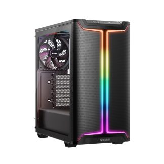 be quiet! Pure Base 501 DX Airflow Window Black ATX Mid Tower ARGB Case with USB-A, USB-C, 3 x Pure Wings 3 140mm Black PWM Fans