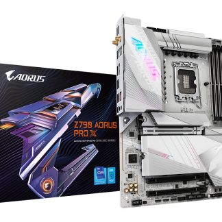 GIGABYTE Z790 AORUS PRO X Motherboard - Supports Intel 14th Gen CPUs, 18+1+2 phases VRM, up to 8266MHz DDR5 (OC), 1xPCIe 5.0 + 4xPCIe 4.0 M.2, Wi-Fi 7, 5GbE LAN, USB 3.2 Gen 2x2