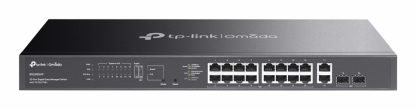 TP-LINK (ES220GMP) Omada 20-Port Gigabit Easy Managed Switch with 16-Port PoE+, 2x GB SFP Ports, 250W Power Budget, Rackmountable