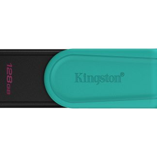 Kingston DataTraveler Exodia S DTXS/128GB USB Flash Drive, 128GB, USB 3.2, Black/Green, Swivel Cap Design