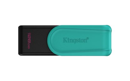 Kingston DataTraveler Exodia S DTXS/128GB USB Flash Drive, 128GB, USB 3.2, Black/Green, Swivel Cap Design