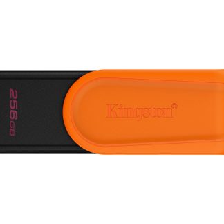 Kingston DataTraveler Exodia S DTXS/256GB USB Flash Drive, 256GB, USB 3.2, Black/Orange, Swivel Cap Design