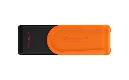 Kingston DataTraveler Exodia S DTXS/256GB USB Flash Drive, 256GB, USB 3.2, Black/Orange, Swivel Cap Design