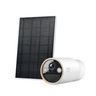 TP-LINK (TAPO C460 KIT) Smart Battery-Powered 4K Outdoor Security Camera and Solar Panel, 10000mAh Battery, Colour Night Vision, AI Detection, Alarms, 2-Way Audio, No Hub Required