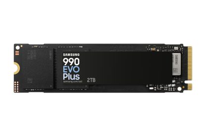 Samsung 2TB 990 EVO PLUS M.2 NVMe Gen4/5 SSD, M.2 2280, PCIe 4.0/5.0 x2, V-NAND, R/W 7250/6300 MB/s, 1000K/1350K IOPS