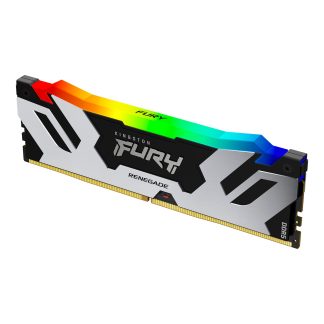 Kingston Fury Renegade RGB 16GB, DDR5, 7200MHz, CL38, 1.45V, ECC, XMP 3.0, PMIC, DIMM Memory, Black/Silver