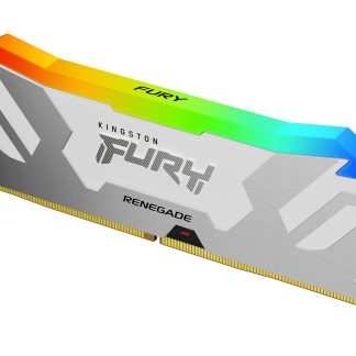 Kingston Fury Renegade RGB 32GB, DDR5, 6400MHz, CL32, 1.4V, ECC, XMP 3.0, PMIC, DIMM Memory, White