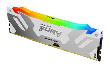 Kingston Fury Renegade RGB 32GB, DDR5, 6400MHz, CL32, 1.4V, ECC, XMP 3.0, PMIC, DIMM Memory, White