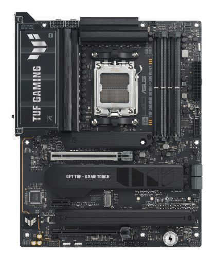 Asus TUF GAMING X870E-PLUS WIFI7, AMD X870, AM5, ATX, 4 DDR5, HDMI, 2 USB4, Wi-Fi 7, 2.5G LAN, PD 30W, 4x M.2