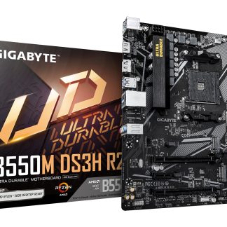 Gigabyte B550M DS3H R2 AMD AM4 Socket Micro ATX Motherboard, Dual Channel DDR4, 4x DIMMS, 2x M.2 slots, including PCIe 4.0 x1
