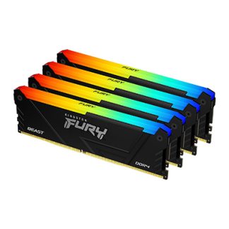 Kingston FURY Beast KF436C18BB2AK4/128 128GB (4 x 32GB) 3600MHz DDR4 DIMM RGB System Memory
