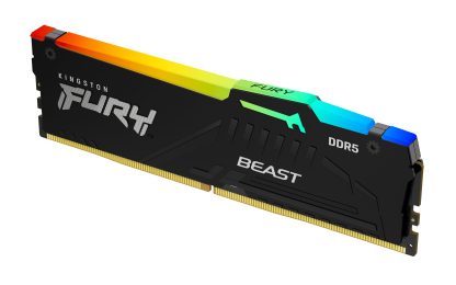 Kingston FURY Beast (KF560C36BBEA-8) 8GB System Memory, 60000MT/s, DDR5, CL36, DIMM, RGB, Black