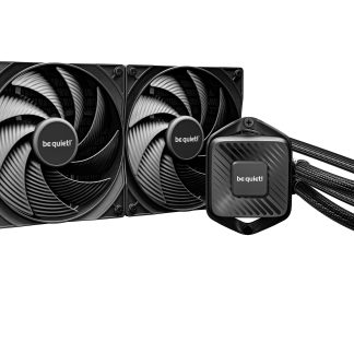 Be Quiet! Pure Loop 3 280mm Liquid CPU Cooler, 2x Pure Wings 3 Daisy-chained PWM Fans, PWM Pump w/ 6-Pole Motor, Black