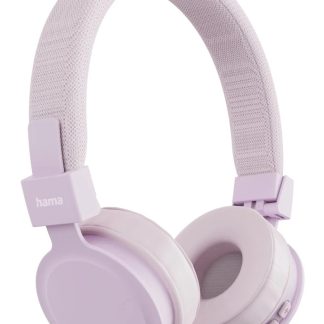 Hama (Freedom Lit III) Bluetooth Headset w/ Mic, 3.5mm Jack/USB-C, Foldable, Up to 15hrs Battery, Pink