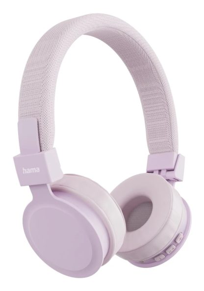 Hama (Freedom Lit III) Bluetooth Headset w/ Mic, 3.5mm Jack/USB-C, Foldable, Up to 15hrs Battery, Pink
