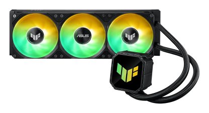 Asus TUF Gaming LC III 360 ARGB Liquid CPU Cooler, 360mm Radiator, ARGB Logo, 3x ARGB PWM Fans, Black