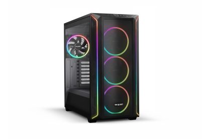 be quiet! Shadow Base 800 FX ARGB Black Mid Tower Chassis, Addressable RGB LEDs, 4x 140mm Fans, mITX/mATX/ATX/EATX