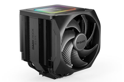 be quiet! Dark Rock Elite CPU Cooler, Universal Socket, 2 x Silent Wings Fans, 2000RPM, 7 x Heat Pipes, 280W TDP, ARGB & Speed Switch