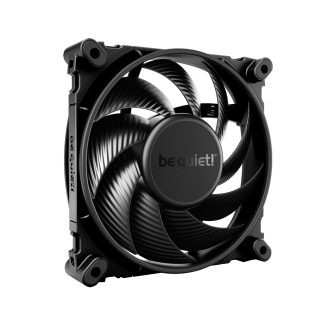 be quiet! Silent Wings 4 PWM High Speed Black Fan, 120mm, 2500RPM, 4-Pin PWM Fan Connector, Black Frame, Black Blades, Optimized Fan Blades for High End Performance, 2 Mounting Options