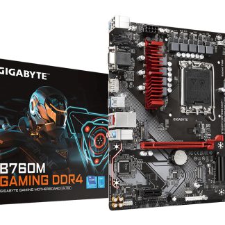 Gigabyte B760M GAMING DDR4 Intel 1700 Socket Motherboard, Micro-ATX, 2x DDR4 Slots, 2x M.2 Sockets, 1x USB-C Port, 2.5GbE LAN, 1x D-Sub / 1x DisplayPort / 1x HDMI Port