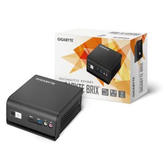 Gigabyte BRIX (GB-BMPD-6005) Barebone Kit, Intel Pentium Silver N6005 2.8GHz Quad Core CPU,1 x DDR4 SO-DIMM Slot, 1 x M.2 2280 Slot, 1 x 2.5 Inch SATA Slot, Dual Band Wi-Fi & Bluetooth 4.2