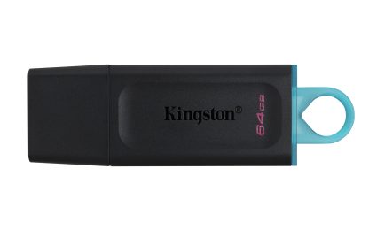 Kingston DataTraveler Exodia 64GB USB 3.2 Black with Cyan loop USB Flash Drive