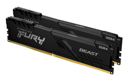 Kingston FURY Beast 16GB (2 x 8GB) 3600MHz DDR4 DIMM System Memory Black Heatsink