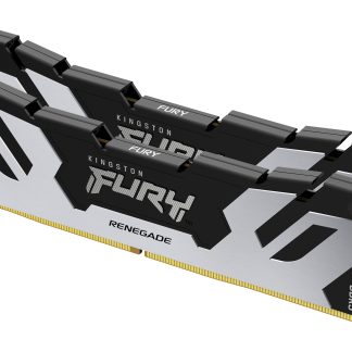 Kingston FURY Renegade KF564C32RSK2-32 32GB System Memory, DDR5, (2x16GB)  DIMM, 288-pin, 6400 MHz / PC5-51200, CL32, 1.4 V, unbuffered, Silver