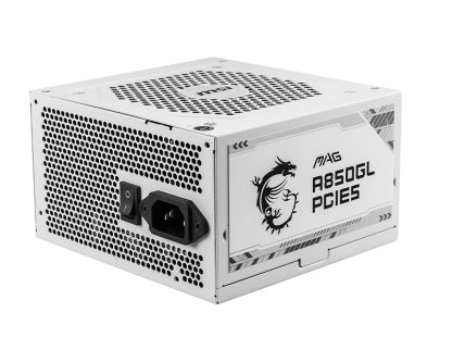 MSI 850W GOLD F/M MAG A850GL PCIE5 WHITE