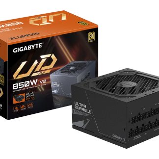 GIGABYTE UD850GM PG5 V2 Power Supply Unit- PCIe Gen 5.1, 80 PLUS Gold, Fully Modular Design, 120mm Fan, ATX 3.1 compatible, EU Plug