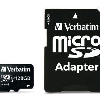 Verbatim 128GB microSDHC C10/U1+ adapter