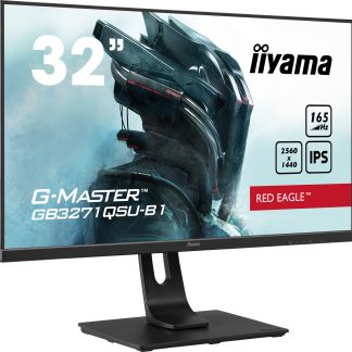 iiyama G-MASTER Unleash your full gaming potential with the 165Hz GB3271QSU Red Eagle guaranteeing 1ms MPRT