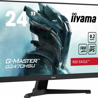 iiyama G-MASTER Unleash your full gaming potential with the Fast IPS G2470HSU Red Eagle