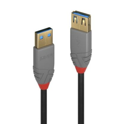 Lindy 3m USB 3.2 Type A Extension Cable. 5Gbps. Anthra Line