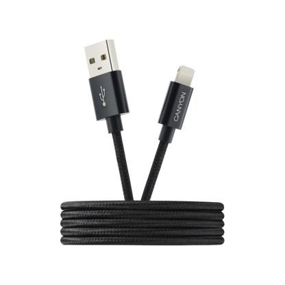 Canyon Lightning USB Cable for Apple braided metallic shel