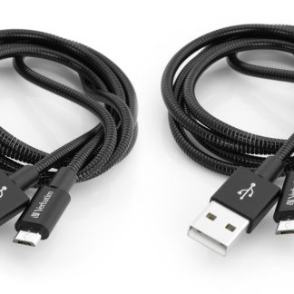 VERBATIM MICRO B USB CABLE SYNC & CHARGE 100CM BLACK