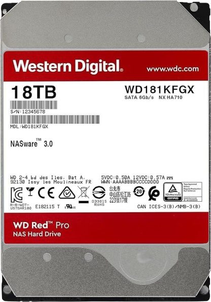 Western Digital WD181KFGX / 18 TB/ Red Pro
