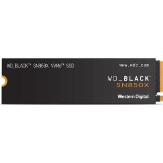 WD Black SN850X (WDS200T2X0E) 2TB NVMe SSD, M.2 Interface, PCIe Gen4, 2280, Read 73000MB/s, Write 6300MB/s, 5 Year Warranty