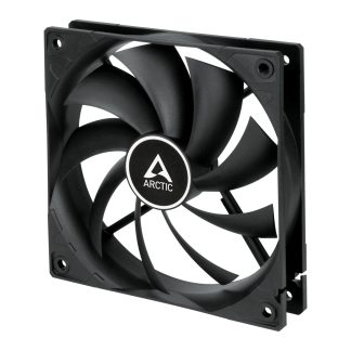ARCTIC F12 Low Noise 12cm Case Fan, Black, 9 Blades, Fluid Dynamic