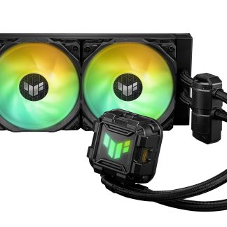 Asus TUF Gaming LC II 240 ARGB Liquid CPU Cooler, 240mm Radiator, ARGB Pump Head, 2 x Gen2 ARGB PWM Fans