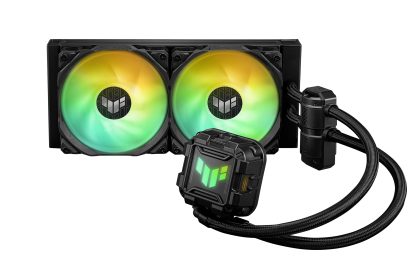 Asus TUF Gaming LC II 240 ARGB Liquid CPU Cooler, 240mm Radiator, ARGB Pump Head, 2 x Gen2 ARGB PWM Fans
