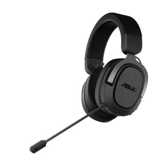 Asus Gaming H3 Wireless Gaming Headset, USB-C (USB-A Adapter), Boom Mic, Surround Sound, Deep Bass, Fast-cooling Ear Cushions, Gun Metal