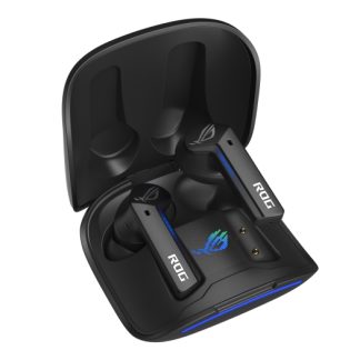 Asus ROG Cetra True Wireless Earphones, Active Noise Cancellation, Ambient Mode, Charging Case, Water Resistant, Touch Controls, LED Lighting