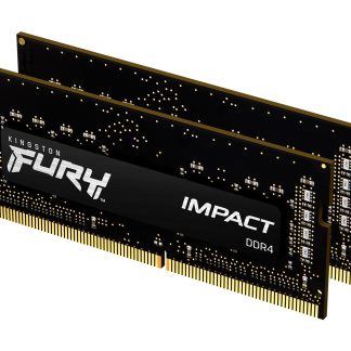 Kingston Fury Impact 32GB Kit (2 x 16GB), DDR4, 3200MHz (PC4-25600), CL20, XMP, SODIMM Memory