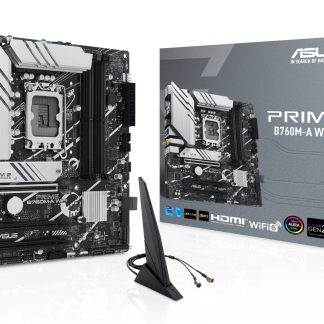 Asus PRIME B760M-A WIFI, Intel B760, 1700, Micro ATX, 4 DDR5, 2 HDMI, DP, Wi-Fi 6, 2.5G LAN, PCIe4, 2x M.2