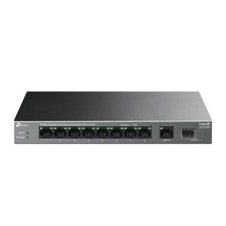 TP-LINK (LS1210GP) 10-Port Gigabit Desktop LiteWave Switch with 8-Port PoE+, GB SFP Port