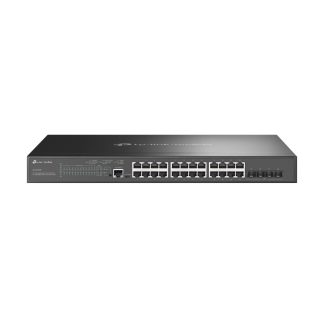 TP-LINK (SG3428XMP) JetStream 24-Port Gigabit & 4-Port 10GE SFP+ L2+ Managed Switch with 24-Port PoE+, Rackmountable