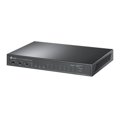 TP-LINK (TL-SL1311P) 8-Port 10/100Mbps + 3-Port Gigabit Desktop Switch with 8-Port PoE+, GB SFP Port