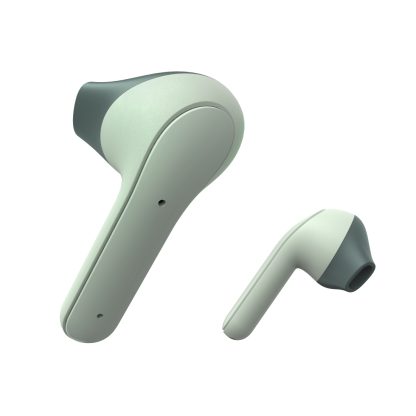 Hama (Freedom Light) Bluetooth Earbuds with Microphone, Touch Control, Voice Control, Charging/Carry Case Included, Green
